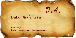 Daku Amázia névjegykártya